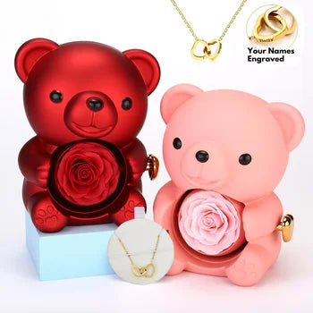 Eternal Rose Teddy Bear