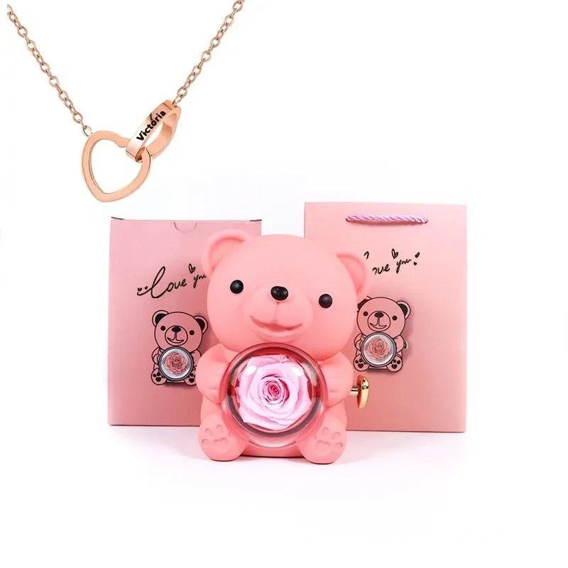 Eternal Rose Teddy Bear