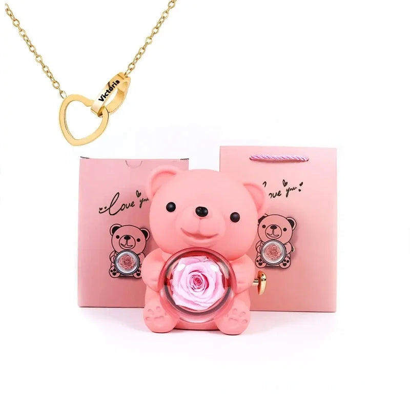 Eternal Rose Teddy Bear