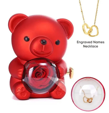 Eternal Rose Teddy Bear